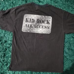 Vintage Kid Rock All Access Tour Graphic Tee Hanes Heavyweight L